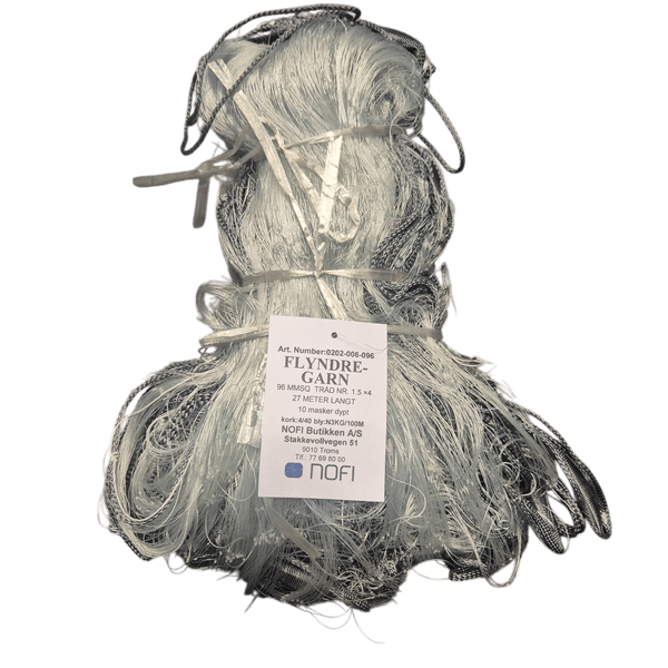 Hovedbilde Flyndregarn montert 96mm 1,5x4 29/10