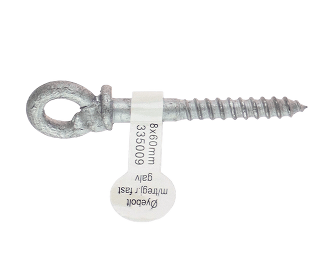 Hovedbilde Øyebolt m/tregj. fast 8x60mm