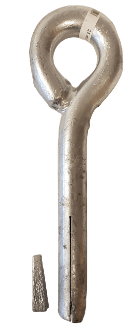 Hovedbilde Øyebolt m/kile 25 mm/1'' x 275mm galv